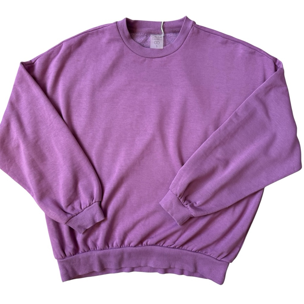 CALIA by Carrie Underwood Purple Crew Sweatshirt Ultra Soft Size Small